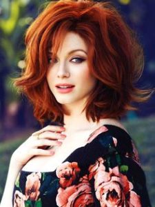 Christina Hendricks, redhead, the bob hairstyle, 