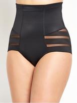 Intimates Control Stripe Mesh no VPL waist panty