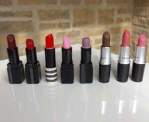 Lipstick, Illamasqua, MAC, Topshop, beauty, blusher, Mrs V, www.themodeledit.com, Vanessa Voegele-Downing, Muji, make up bag, cosmetics