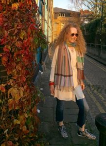 Kettlewell Merino wool jacket, Boyfriend cardigan, wool, cardigan, Wallace Sewell scarf, Denim, Jeans, RayBan sunglasses