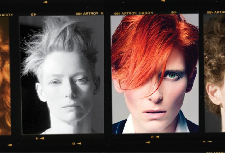 Tilda Swinton, David Bowie, Sam McKnight Exhibition at Somerset House 2017, hairstyles, celebrity hairstylist, Sam McKnight