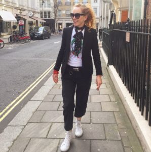 Mrs V London Fashion Week, London, Prada sunglasses, Zara Jeans, Black Denim