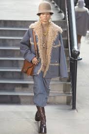 Marc Jacobs A/W 2017, Denim suit, Marc Jacobs Denim suit with Faux Fur lining