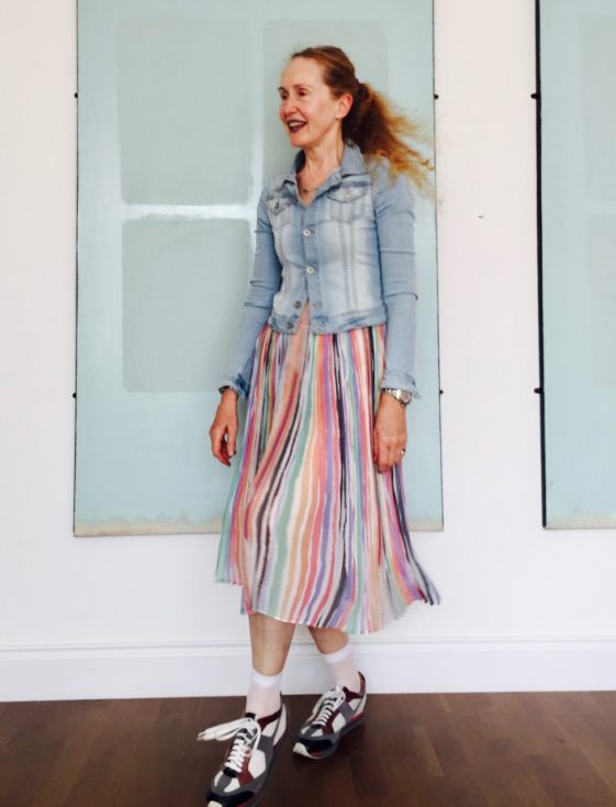 zara rainbow skirt