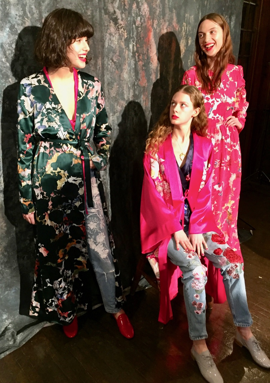 Alice Archer A/W 2017, Alice Archer British Designer, Alice Archer Silk Kimono, Alice Archer Womenswear, designer clothing