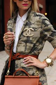 Chanel Camouflage Jacket, Came fashion, Women's Camouflage jacket, Chanel